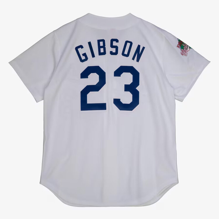 Mitchell and Ness MLB Los Angeles Dodgers Men's M&N Authentic 1988 Kirk Gibson #23 Jersey White