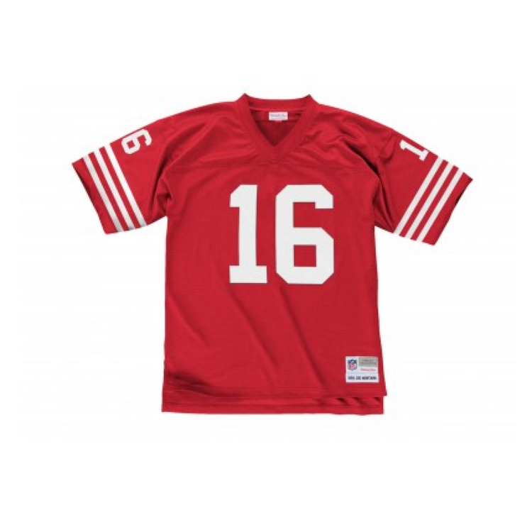 Mitchell and Ness NFL San Francisco 49ers Men's Mitchell & Ness 1990 Joe Montana #16 Jersey Red