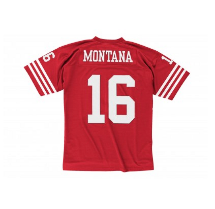 Mitchell and Ness NFL San Francisco 49ers Men's Mitchell & Ness 1990 Joe Montana #16 Jersey Red