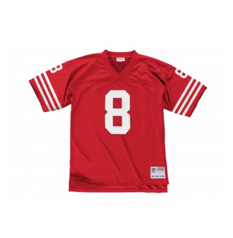 Mitchell and Ness SF 49ers Men's Mitchell & Ness 1990 Steve Young #8 Jersey Red
