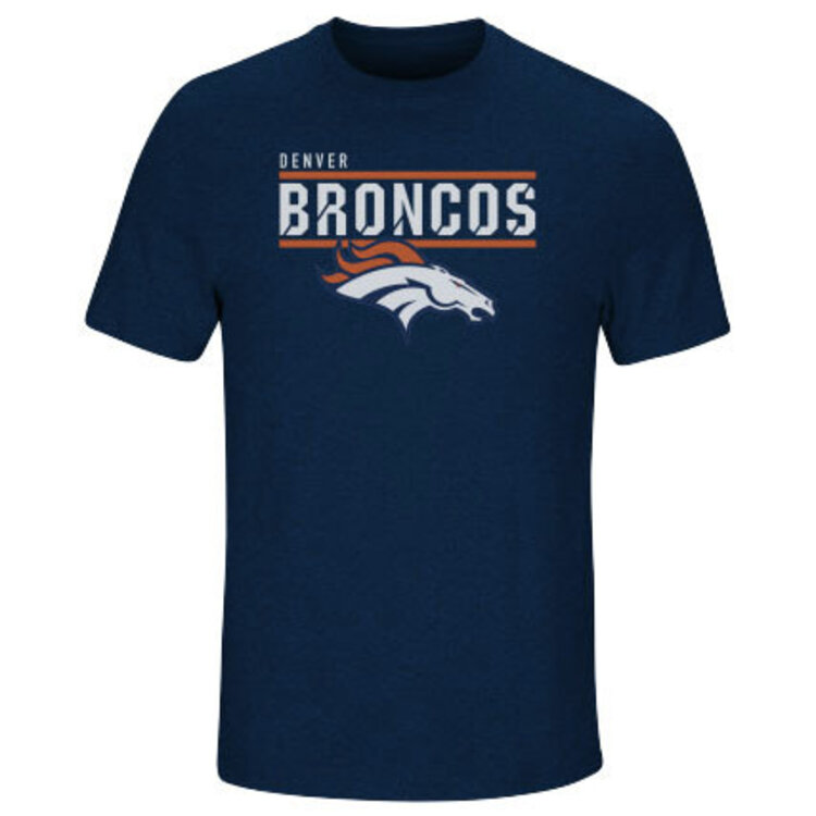 Majestic Broncos M Tee Flex Team Navy