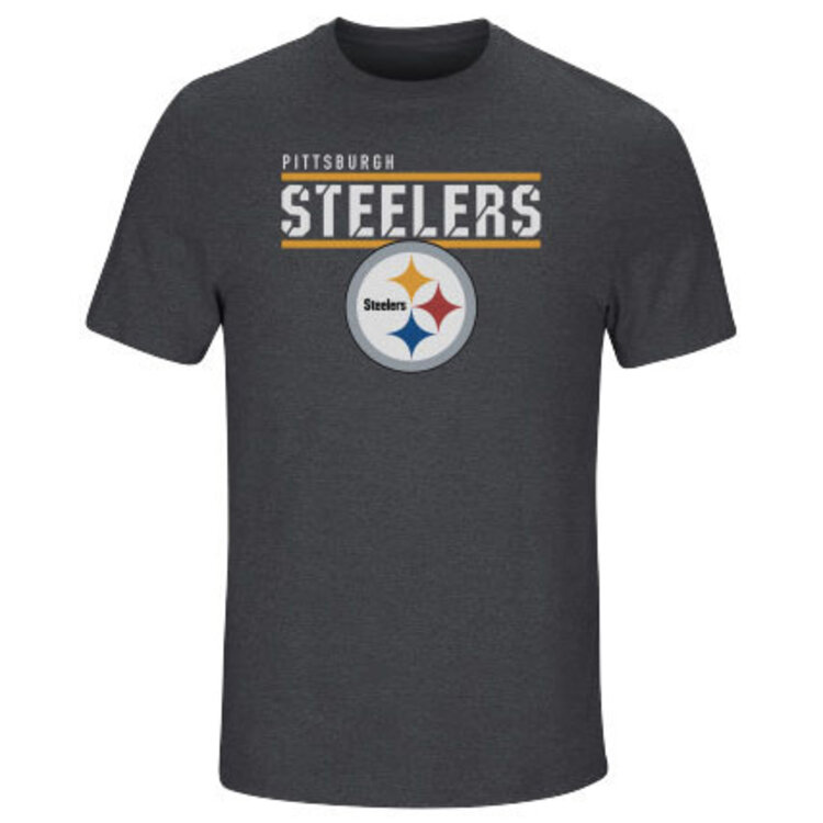 Majestic Steelers M Tee Flex Team Charcoal