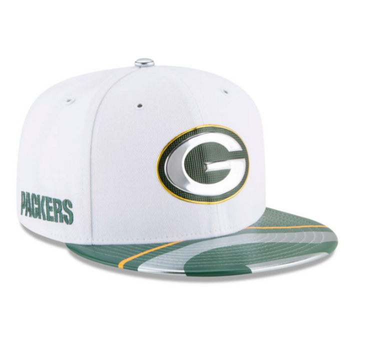 New Era NFL Green Bay Packers 2017 Draft On Stage 5950 White