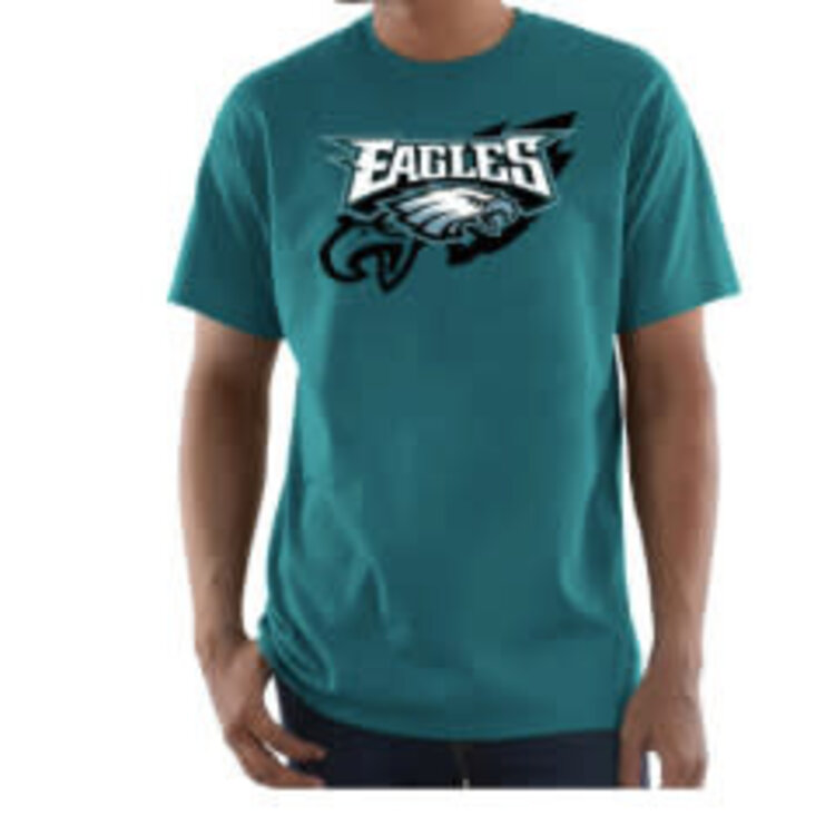 Majestic Eagles M Pick Six Tee Green