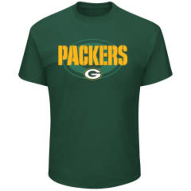 Majestic Packers M Pick Six Tee Green