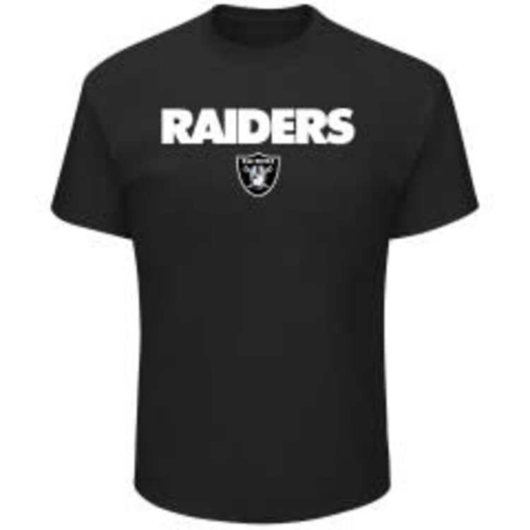 Majestic Raiders M Pick Six Tee Black