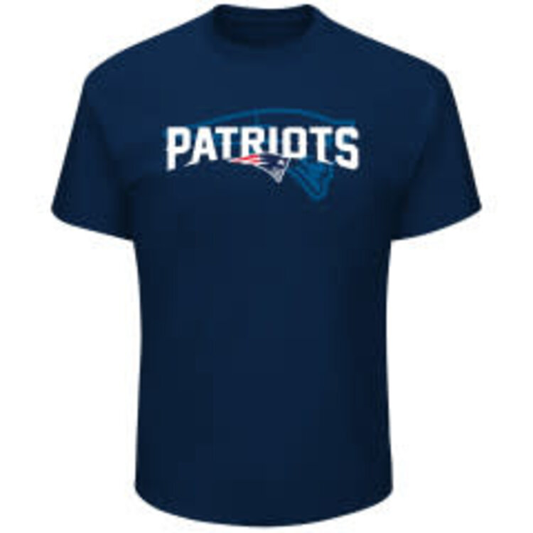 Majestic Patriots M Pick Six Tee Navy