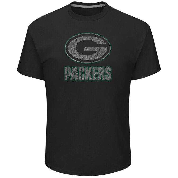 Majestic Packers M Tee Primetime Black