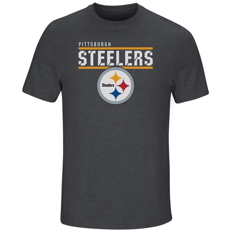 Majestic Steelers M Tee Flex Team Charcoal
