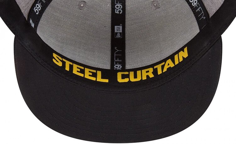 New Era Steelers 18 Draft Hthr Gray/Black