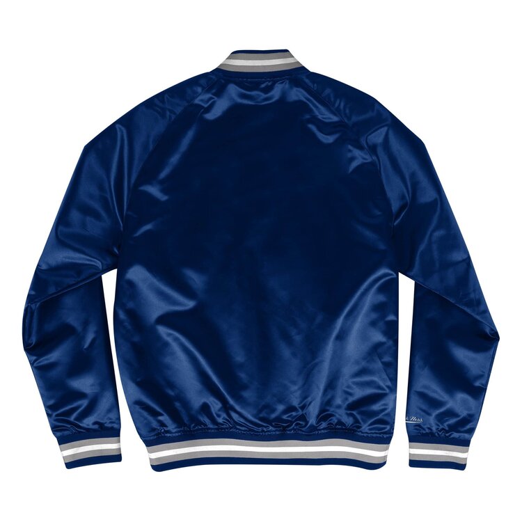 Mitchell and Ness Cowboys M&N Lightweight Satin Jacket Block Navy