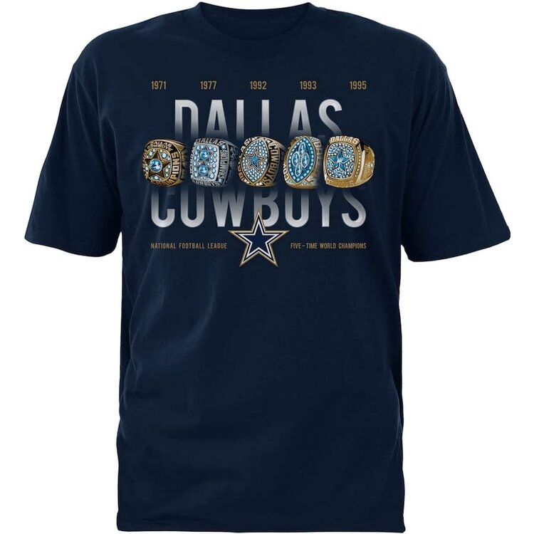 DCM Cowboys M Rings Navy Tee
