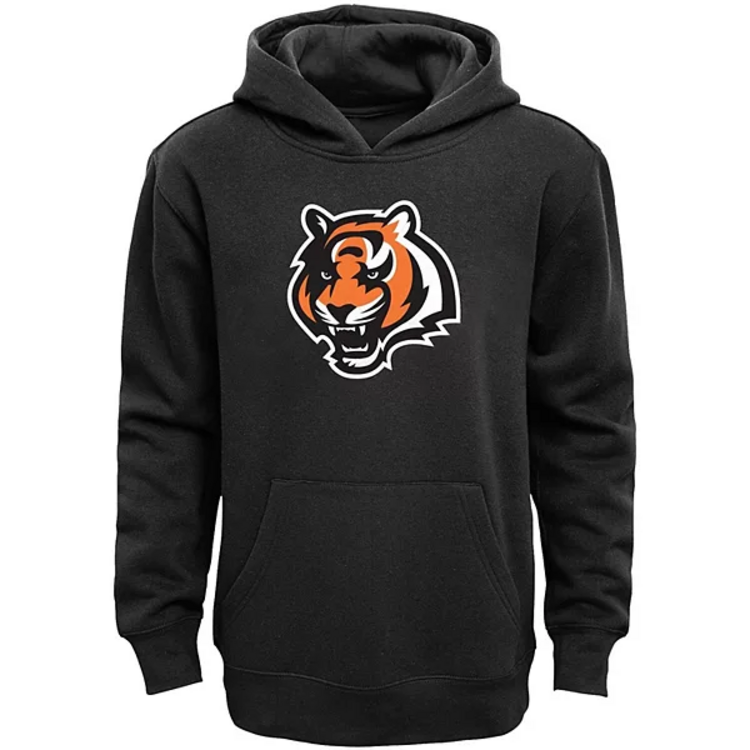 Outerstuff NFL Cincinnati Bengals Youth Prime Pullover Hoodie Black