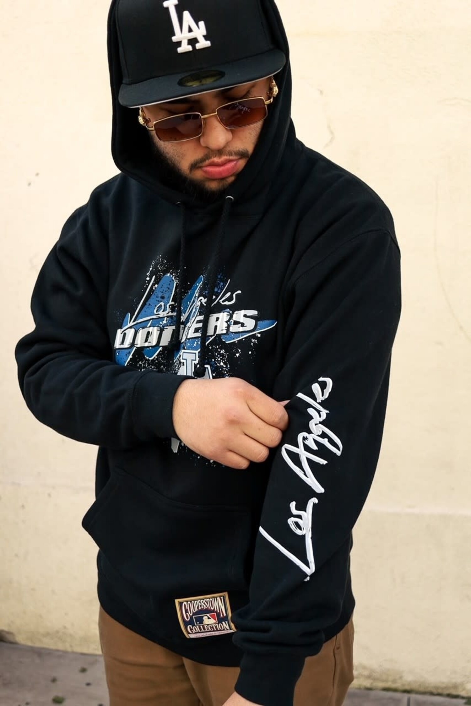 LA Dodgers Men's M&N Hyper Hoops Hoodie - The Locker Room of Downey