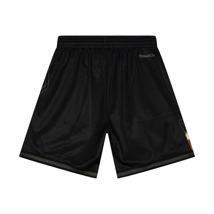 Mitchell and Ness LA Lakers M&N Men's Big Face 4.0 Black Gold Shorts