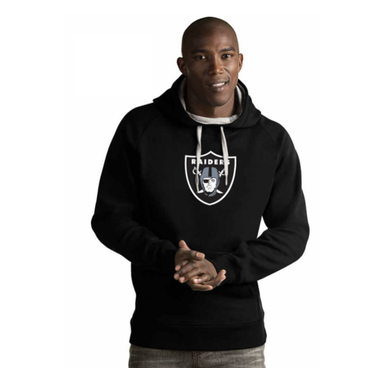 Antigua Raiders Victory Pullover Hoodie Black