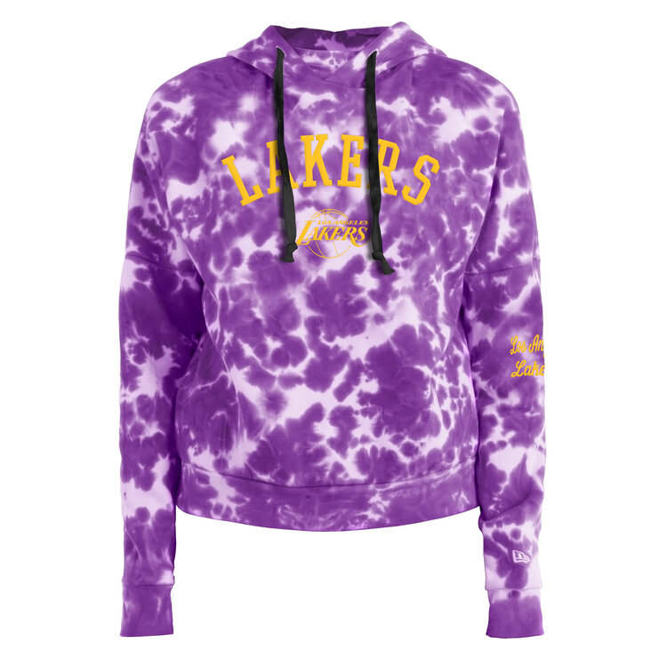 New Era LA Lakers W NE Purple Tie Dye Pullover Hood