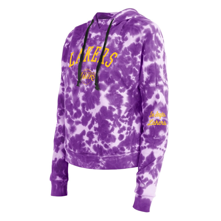New Era LA Lakers W NE Purple Tie Dye Pullover Hood