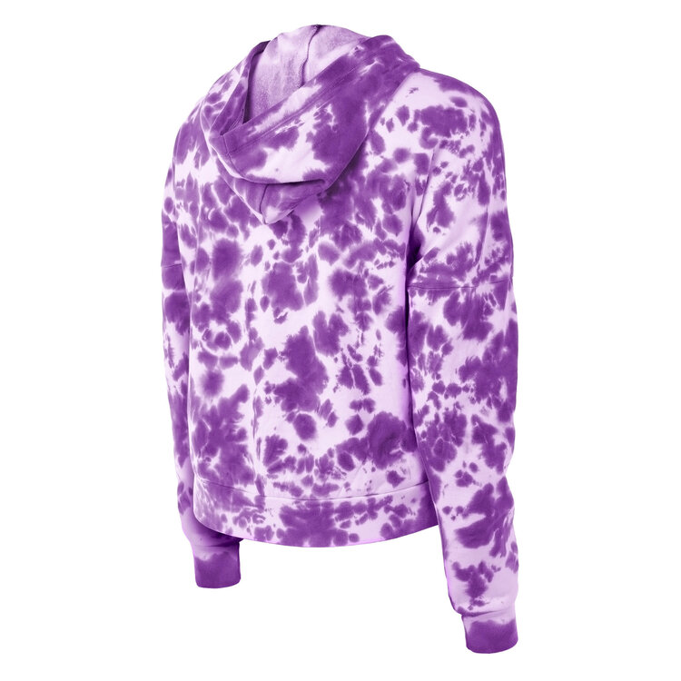 New Era LA Lakers W NE Purple Tie Dye Pullover Hood