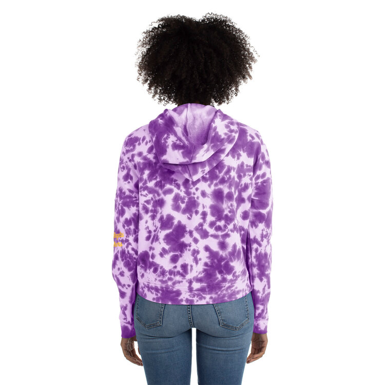 New Era LA Lakers W NE Purple Tie Dye Pullover Hood