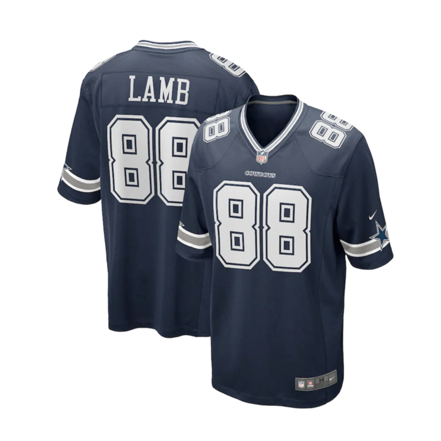 Dallas Cowboys Men's Nike CeeDee Lamb #88 Navy Game Jersey - The