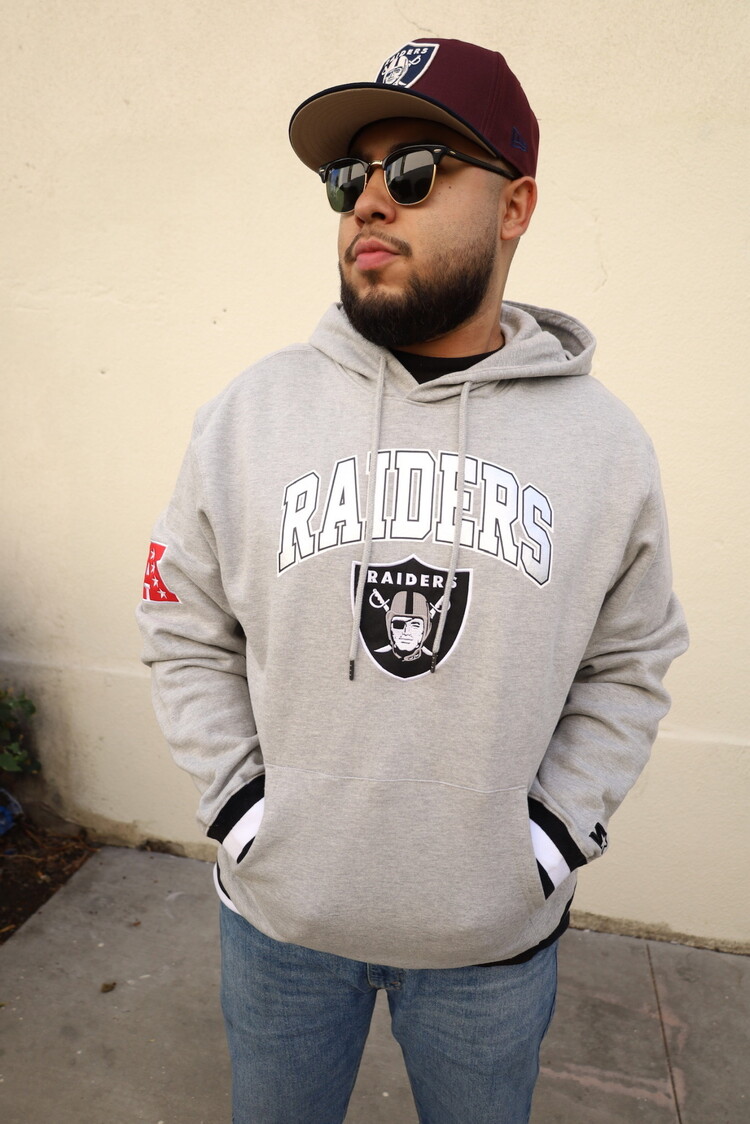 Starter Raiders M Starter Snap Fleece Pullover Hoodie
