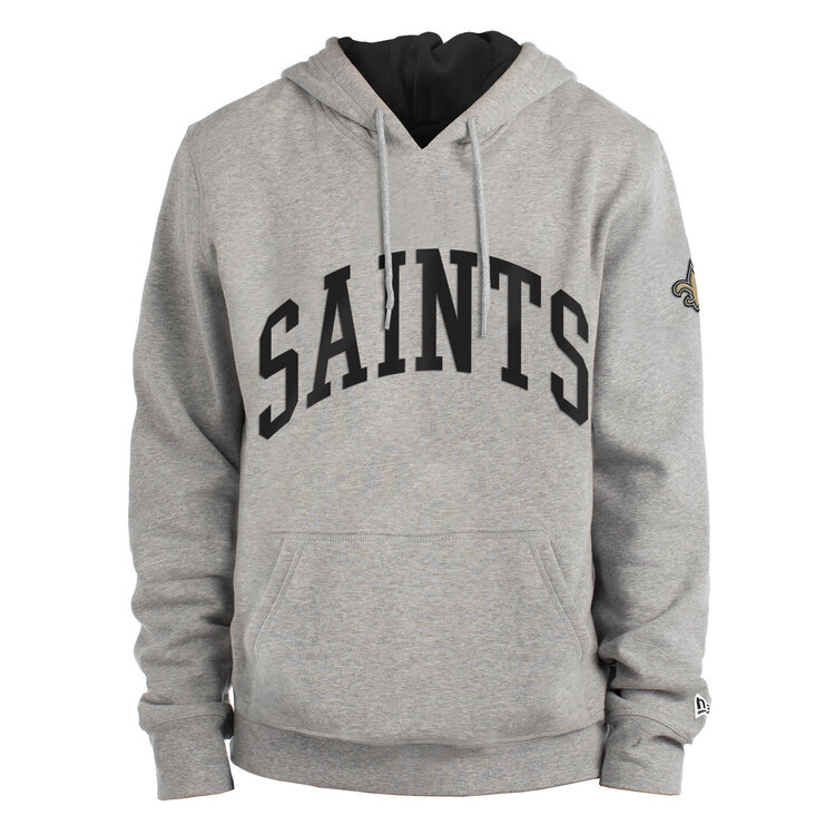 New Era Saints M NE Gray Block Arch Hoodie