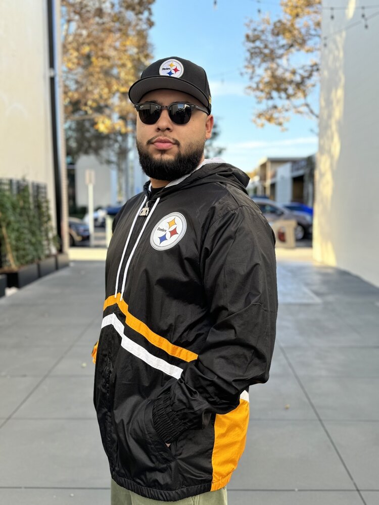 Mitchell and Ness Steelers Men's M&N Undeniable F/Z Windbreaker