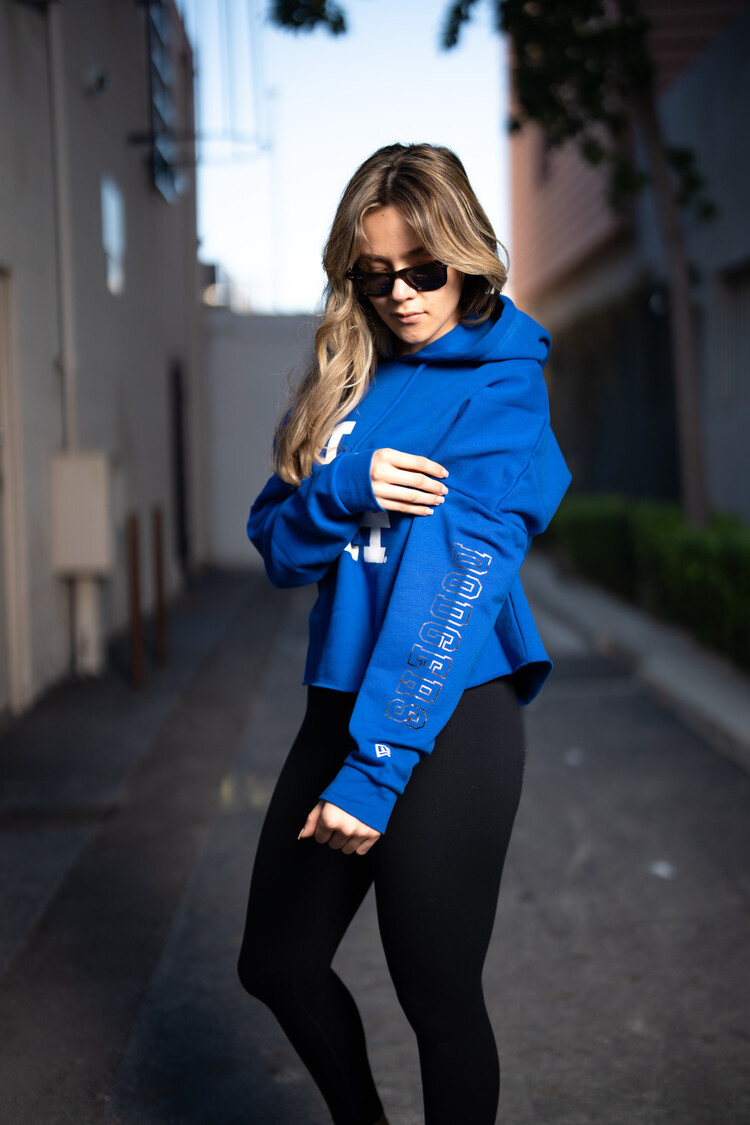 New Era LA W NE Royal Crop Hoodie