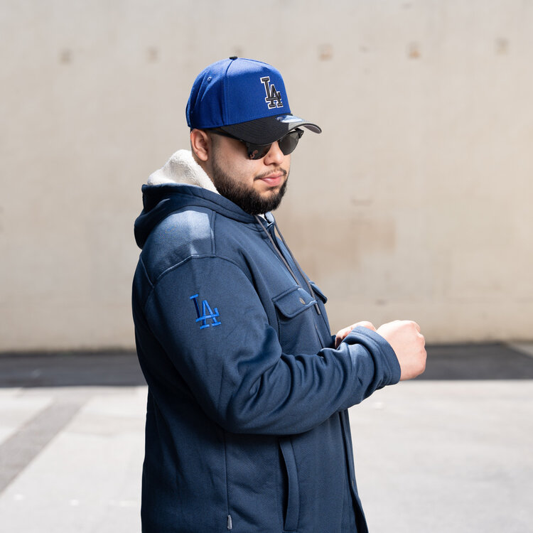 Antigua LA Bond Sherpa Button Jacket