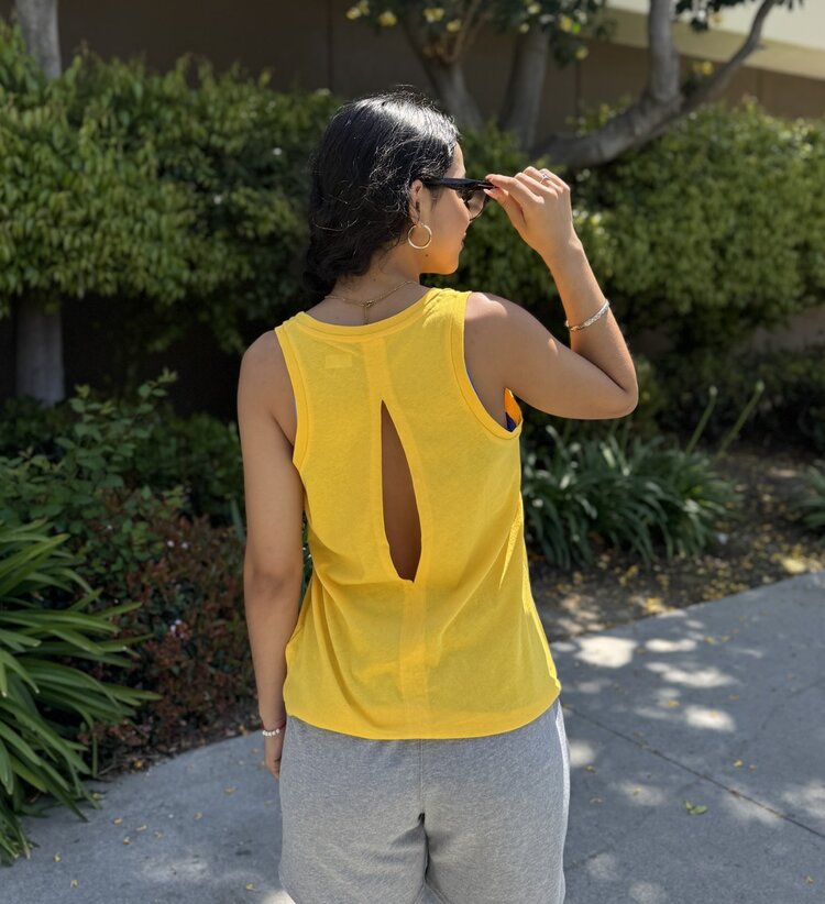 New Era LA Lakers W Established Tank Top Gold