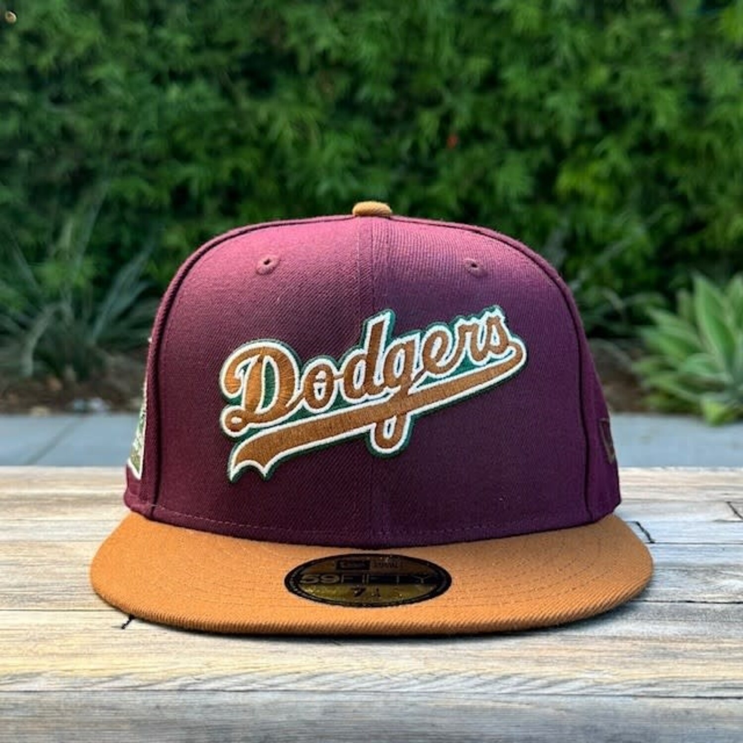 LA Wordmark 60th Maroon/Brown - The Locker Room of Downey
