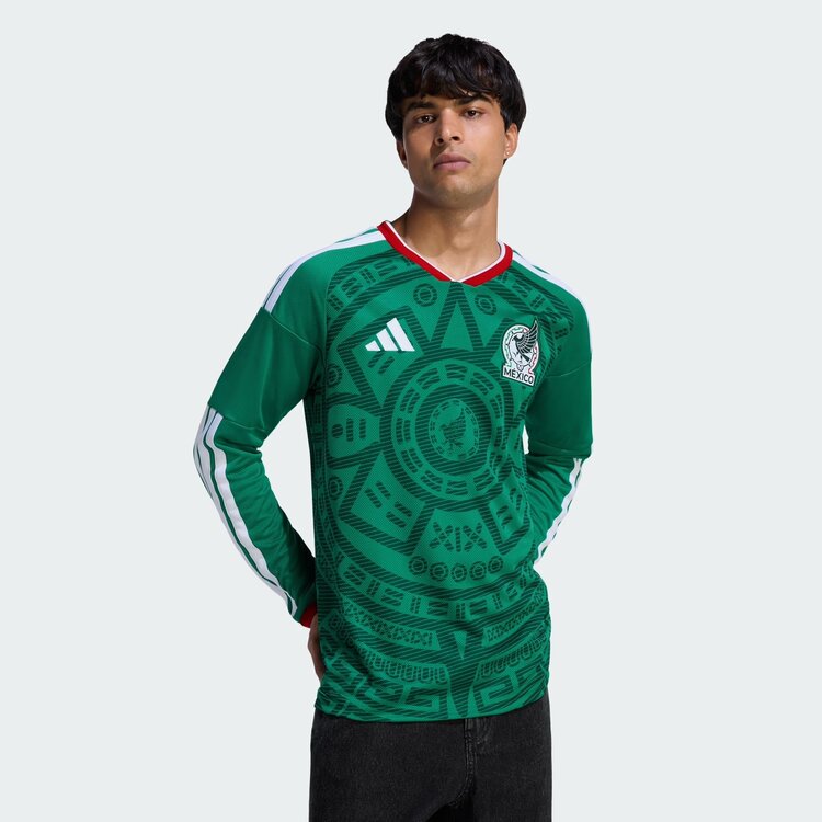 Adidas Mexico 2026 FIFA World Cup adidas Men's Home Long Sleeve Jersey