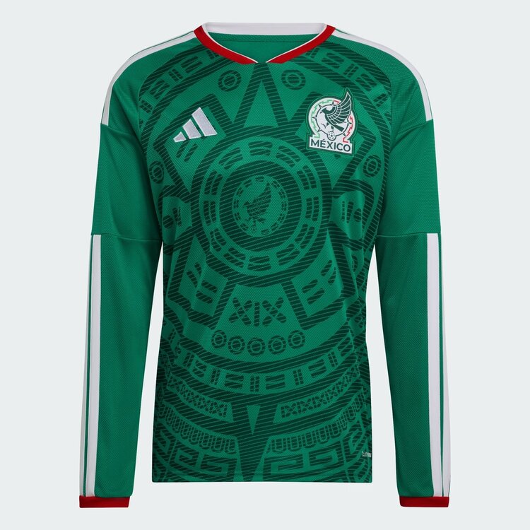 Adidas Mexico 2026 FIFA World Cup adidas Men's Home Long Sleeve Jersey