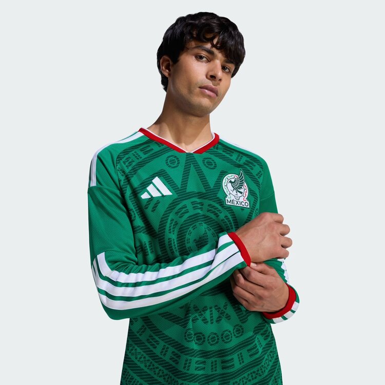 Adidas Mexico 2026 FIFA World Cup adidas Men's Home Long Sleeve Jersey