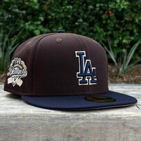 New Era LA Dark Brown/Navy Outline 100 Years Khaki UV