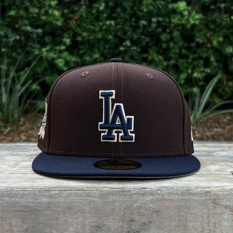 New Era LA Dark Brown/Navy Outline 100 Years Khaki UV
