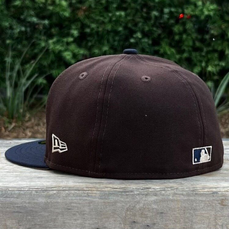 New Era LA Dark Brown/Navy Outline 100 Years Khaki UV