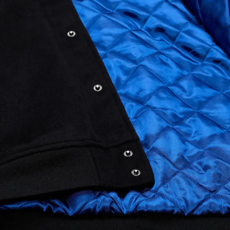 Mitchell and Ness LA Dodgers Men's M&N Black Walk the Tunnel Varsity Full-Snap Jacket