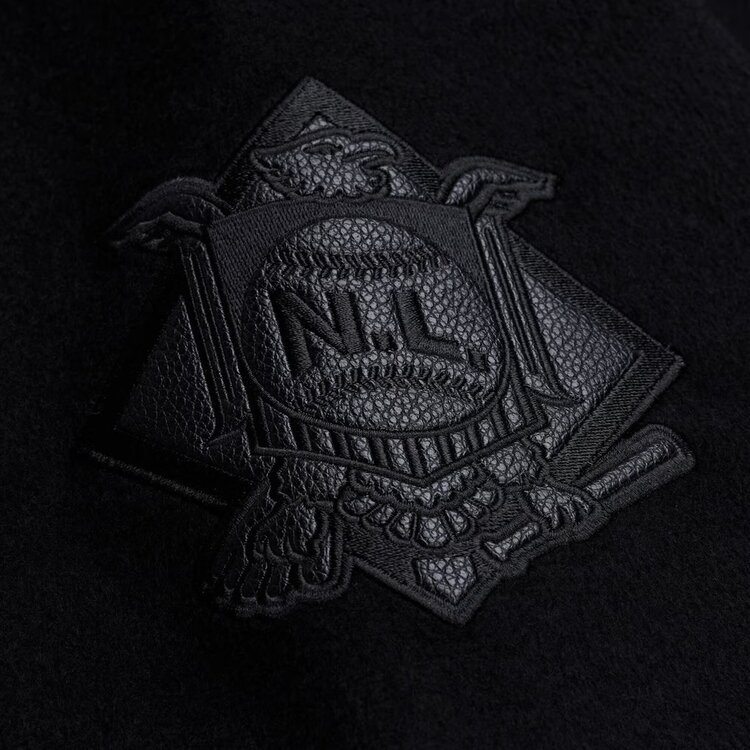 Mitchell and Ness LA Dodgers Men's M&N Black Walk the Tunnel Varsity Full-Snap Jacket