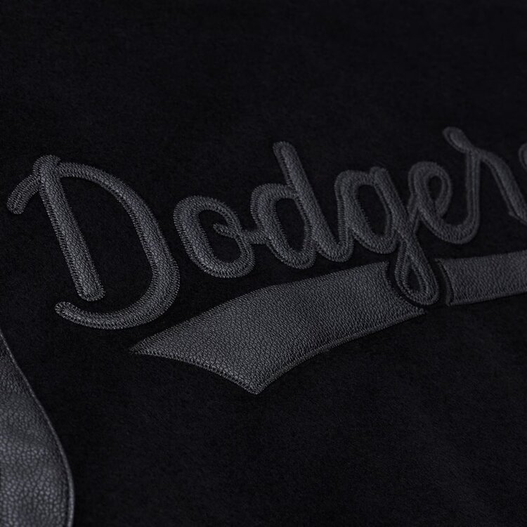 Mitchell and Ness LA Dodgers Men's M&N Black Walk the Tunnel Varsity Full-Snap Jacket