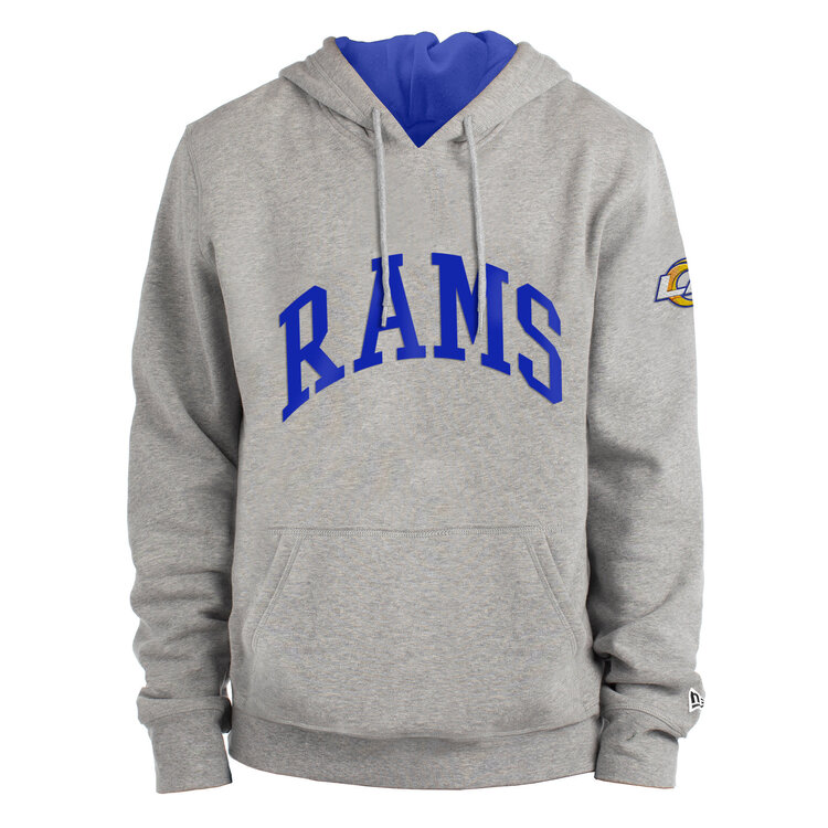 New Era Rams M NE Gray Block Arch Hoodie