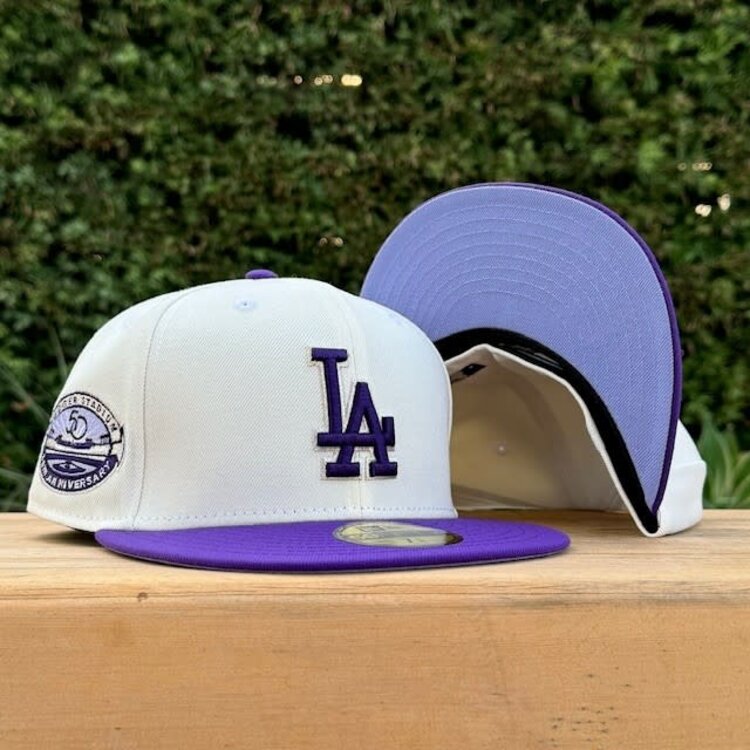 New Era LA Ivory/Purple 50th Stadium Anniv Lavender UV