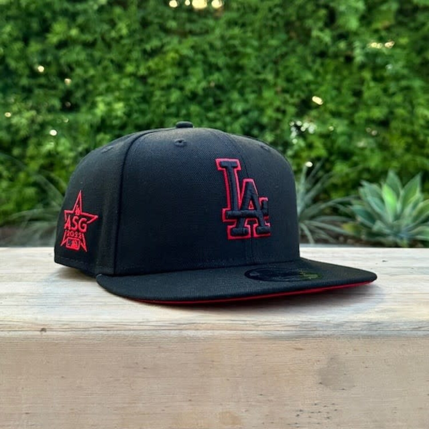 LA Dodgers Black Red Outline 2022 ASG Red UV 950 - The Locker Room