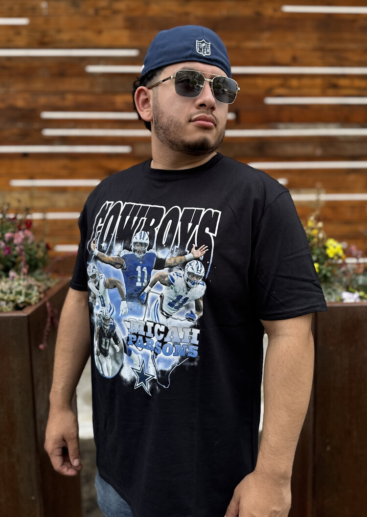 Fanatics Cowboys Black Notorious Micah Parsons S/S Tee