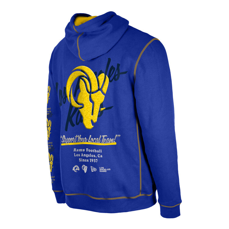 New Era Rams M NE Team Split Hoodie Royal