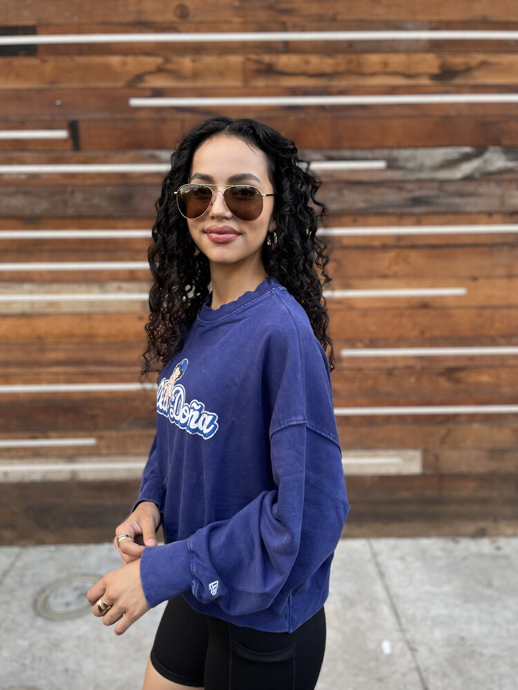 New Era LA Dodgers Women's New Era x Bella Dona Betty Boop Royal Crew Sweatshirt