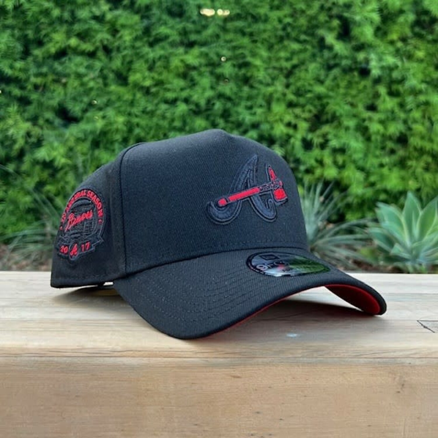 Braves Black Red Outline Inaugural Red UV 940AF - The Locker Room