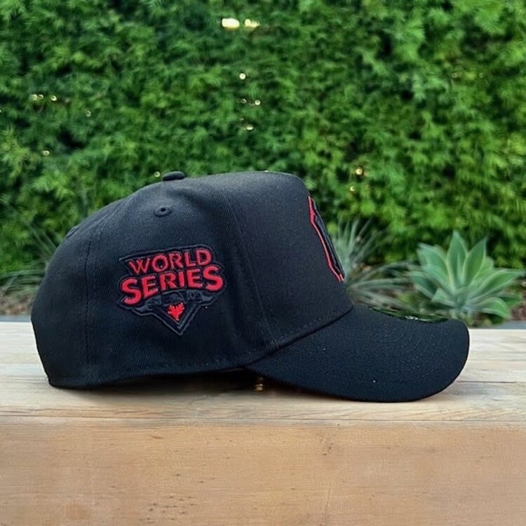 New Era NY Yankees Black Red Outline 2009 WS Red UV 940AF