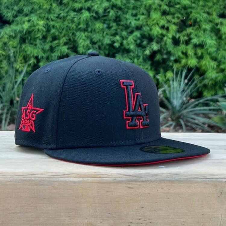 New Era LA Dodgers Black Red Outline 2022 ASG Red UV Fitted